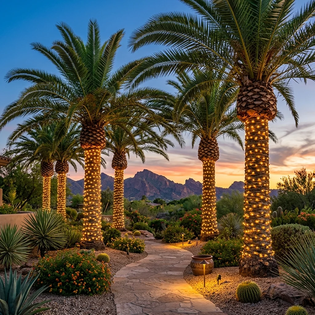 Mastering Palm Tree Light Wraps for Every Arizona Season