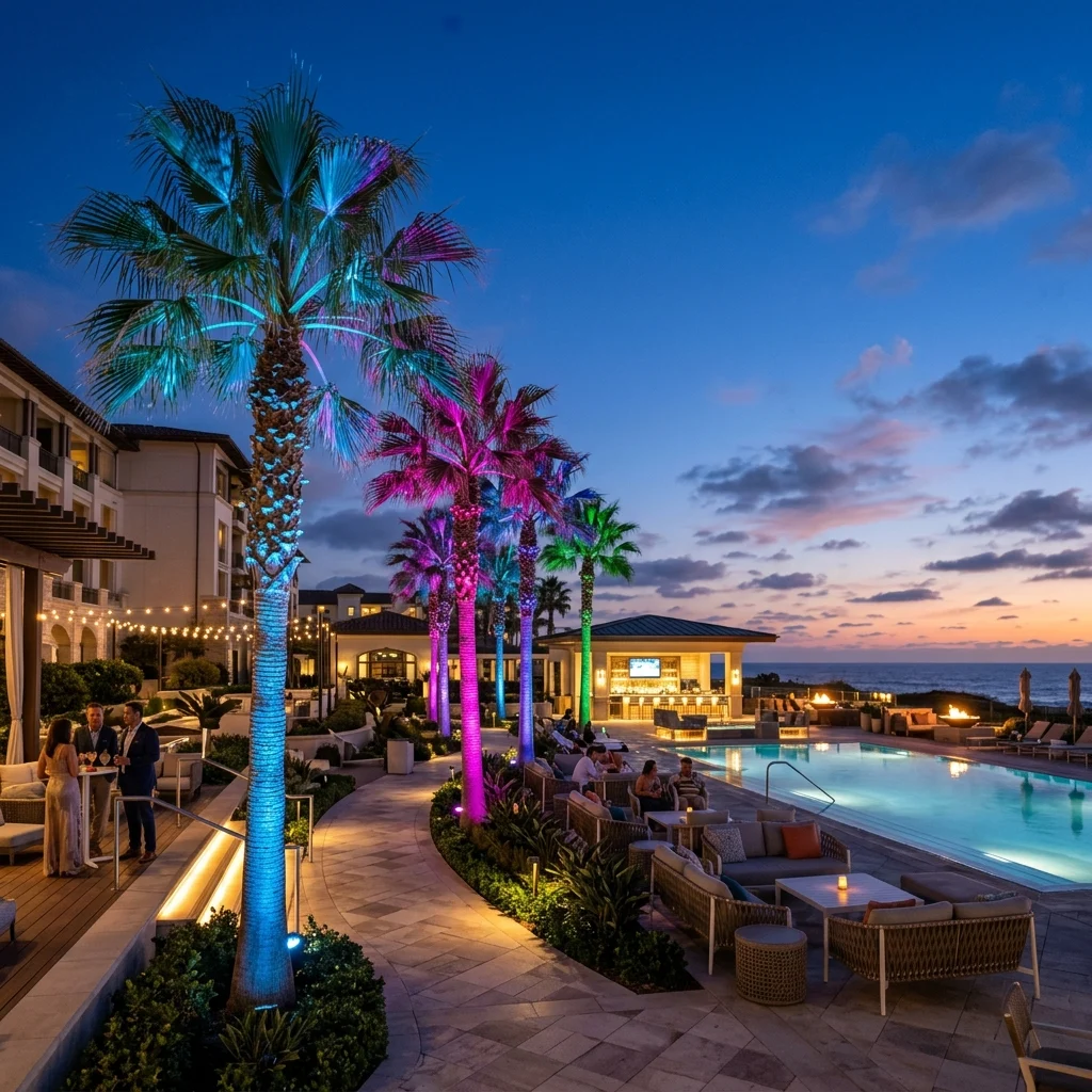 Color-Changing Palm Trees: Your Outdoor Ambiance Solution